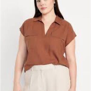 Old Navy Women's Shirt - Rich Brown